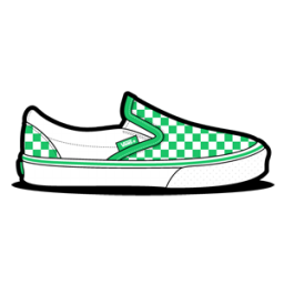 Checkerboard hot sale vans green